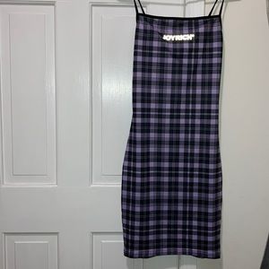 Joyrich Plaid Bodycon Dress